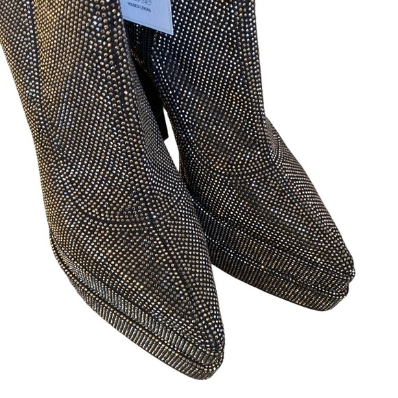 NWOT STEVE MADDEN Sultry Boot in Black Rhinestone, size 7.5 - Picture 9 of 16